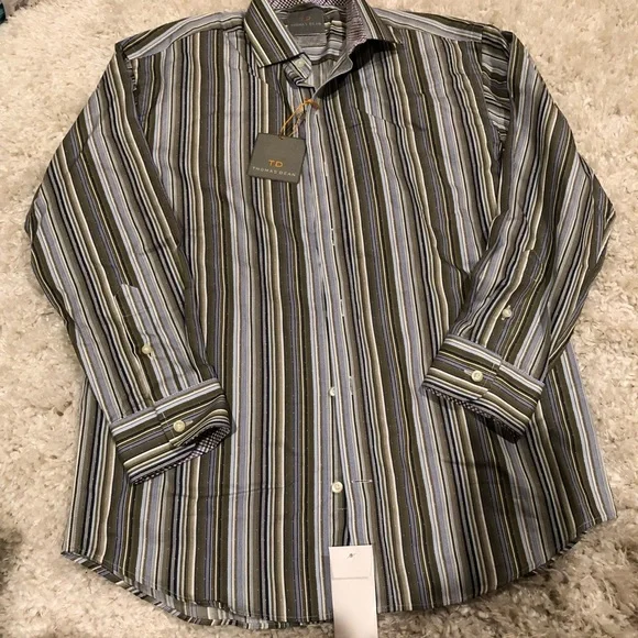 Thomas Dean dress shirt 10/12 (kt3) Thomas Dean dress shirt 10/12 (kt3)
